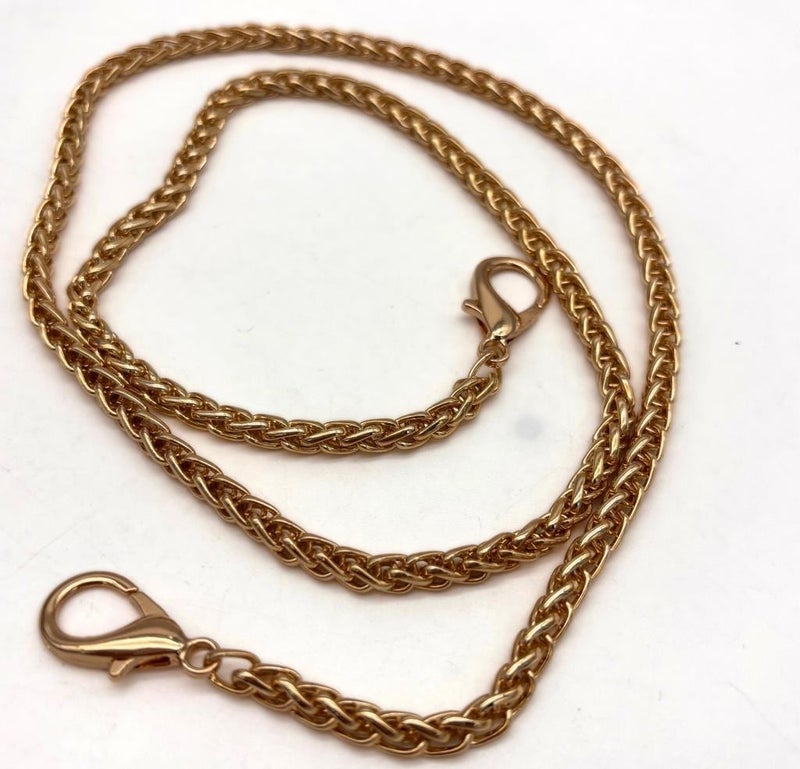 Angel Çanta Aksesuar Angel Bag Accessory 70 Cm 5 Mm Knitted Model Light Gold Color Bag Chain 
