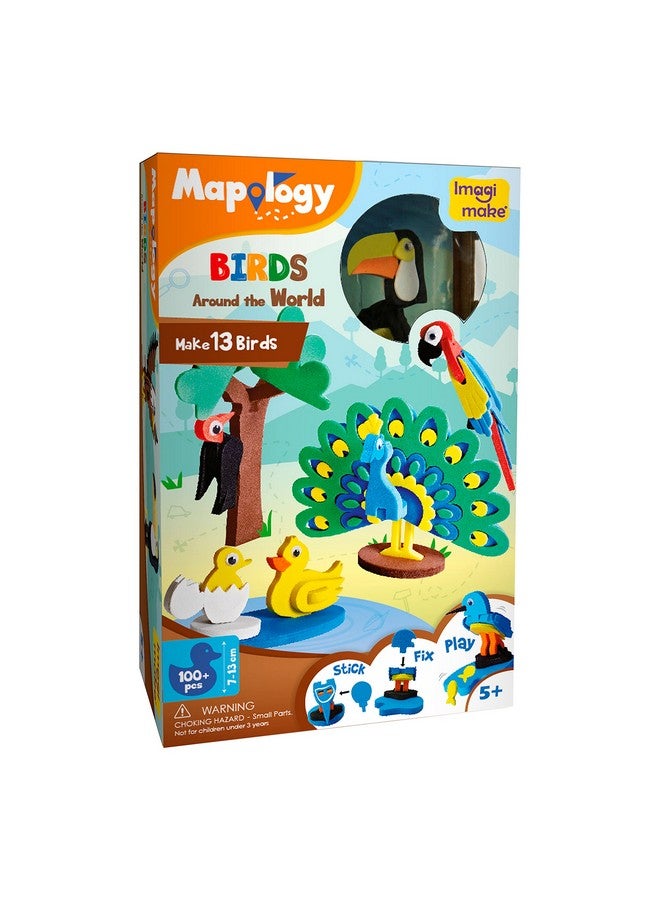 Imagimake Mapology Birds Around The World | Make 13 Miniature Models| 3D Puzzle For Kids | Birthday Gift For Girls & Boys | Educational Toys For 5,6,7,8,9 Years - Image 1