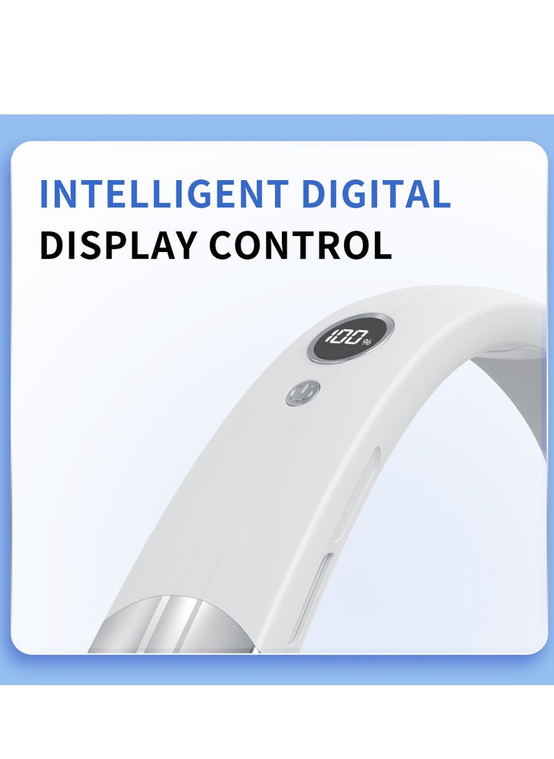 Laravel - Portable Hand-free Neck Fan, Bladeless Portable Fans With Display Wind, Rechargeable Wearable Fan With 360° Airflow,Multiple Wind Speeds Freely Adjusted - Image 1