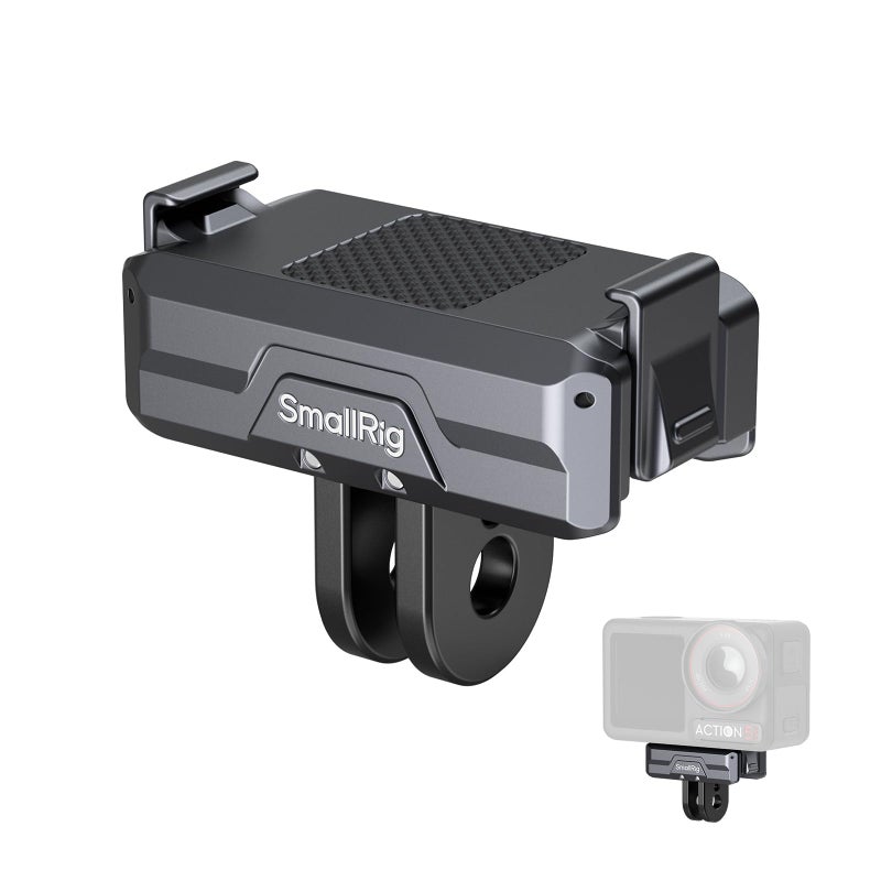 SMALLRIG محول تثبيت مغناطيسي SMALLRIG لجهاز DJI OSMO 360 / Action 5/4 / 3 - قاعدة ألومنيوم سريعة الإطلاق مع خيط 1/4" وموصل قابل للطي للحوامل، عصي السيلفي، ملحقات الفلوغينغ - 3662B - Image 1