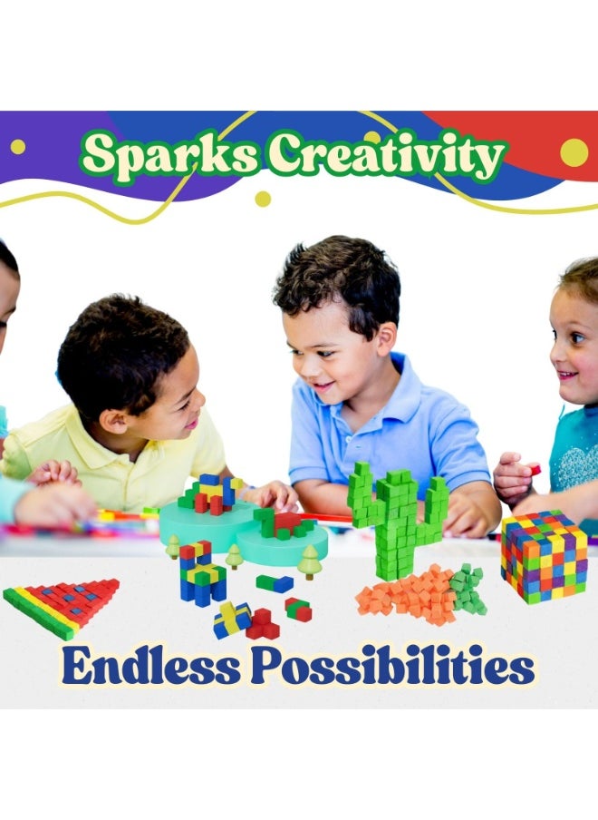 Home Smart Home Smart Sticky Cubes 150Pcs Sticky Cube Set for Girls and Boys in 6 Primary and Secondary Colors Great for endless crafting possibilities perfect for gifting.  - Image 4
