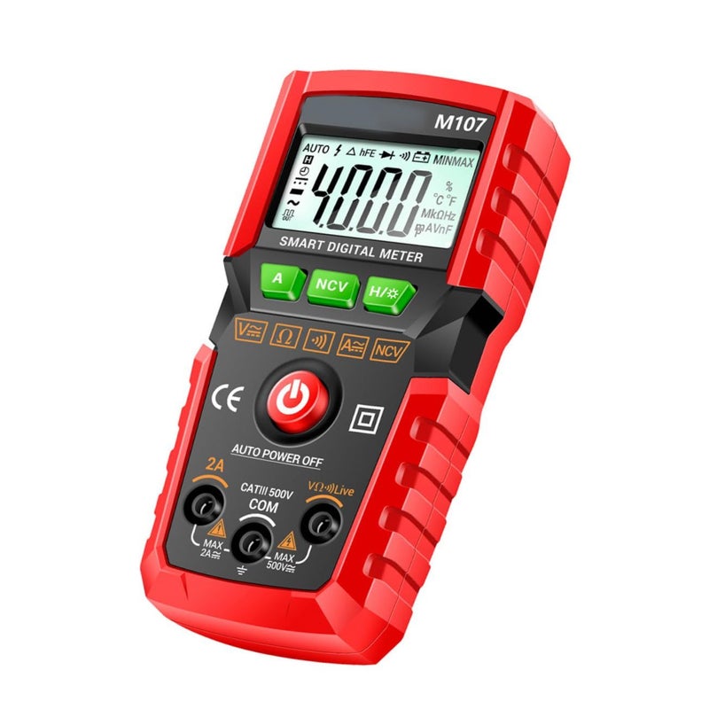 Auto Ranging Digital Multimeter Backlight Screen AC DC Voltage Tester - Image 2