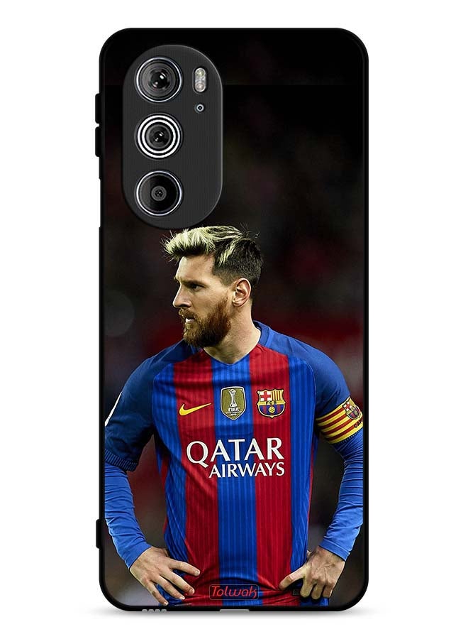 Tolwak Motorola Edge 30 Pro Protective Case Cover Messi Barcelona - Image 1