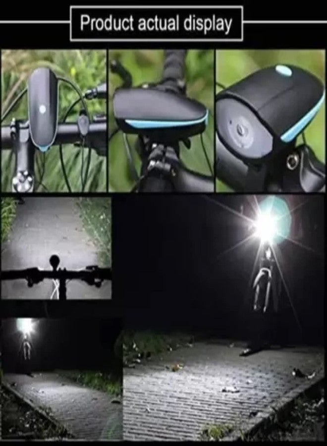 BLACKBELL 2-in-1 Rechargeable Cycle Light and Horn with Cycle Tail Light Bicycle Front Rear Light Combo (Pack of 2) - Image 4