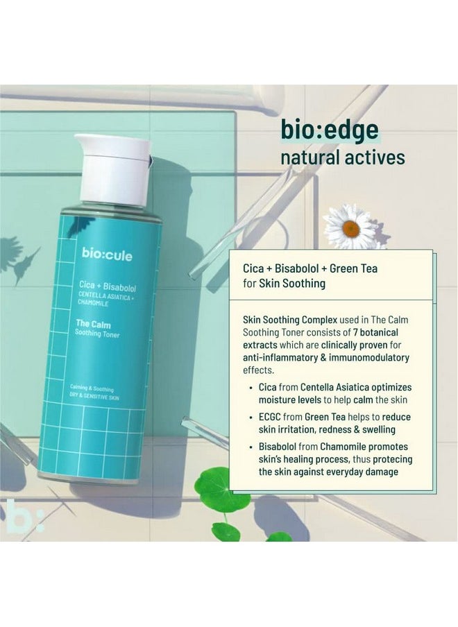 Biocule The Calm Soothing Toner Drop Cica & Bisabolol For Skin Calming & Soothing ; Enriched With Aloe Vera Cucumber& Green Teasoothing& Calming Face Tonernoncomedogenicsensitive Skin 100Ml  - Image 5