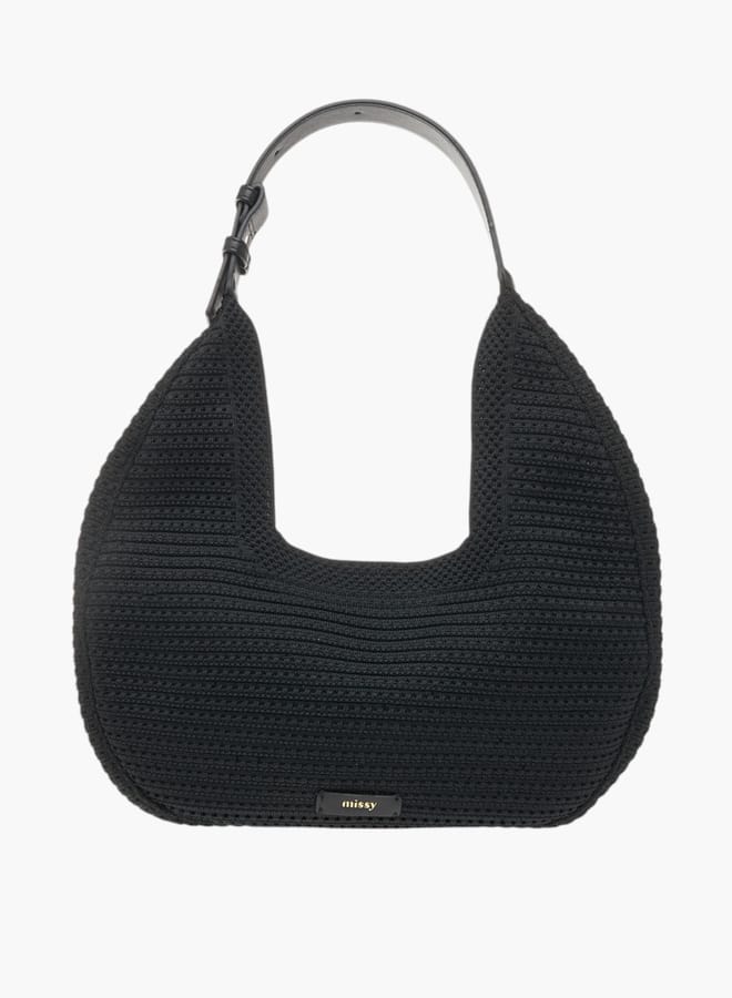 MISSY Womens Missy Textured Hobo Bag And Pouch Set  - Image 2
