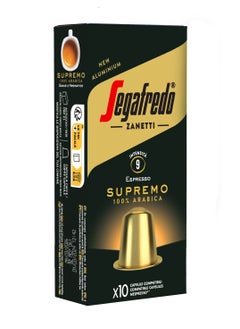 Segafredo Supremo Aluminium Nespresso Compatible Coffee Capsules 10 Capsules (51g)  - Image 2