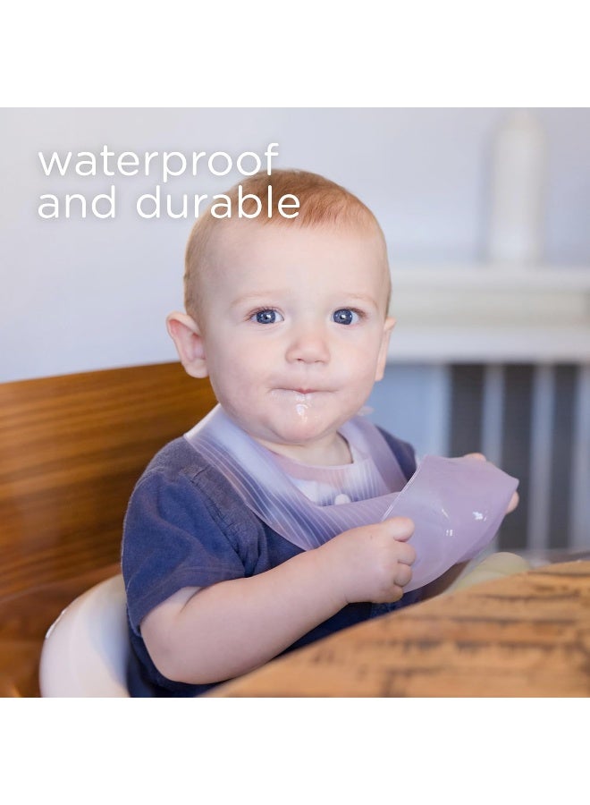Olababy Fold N Go Silicone Baby Bib w Travel Case - Image 2