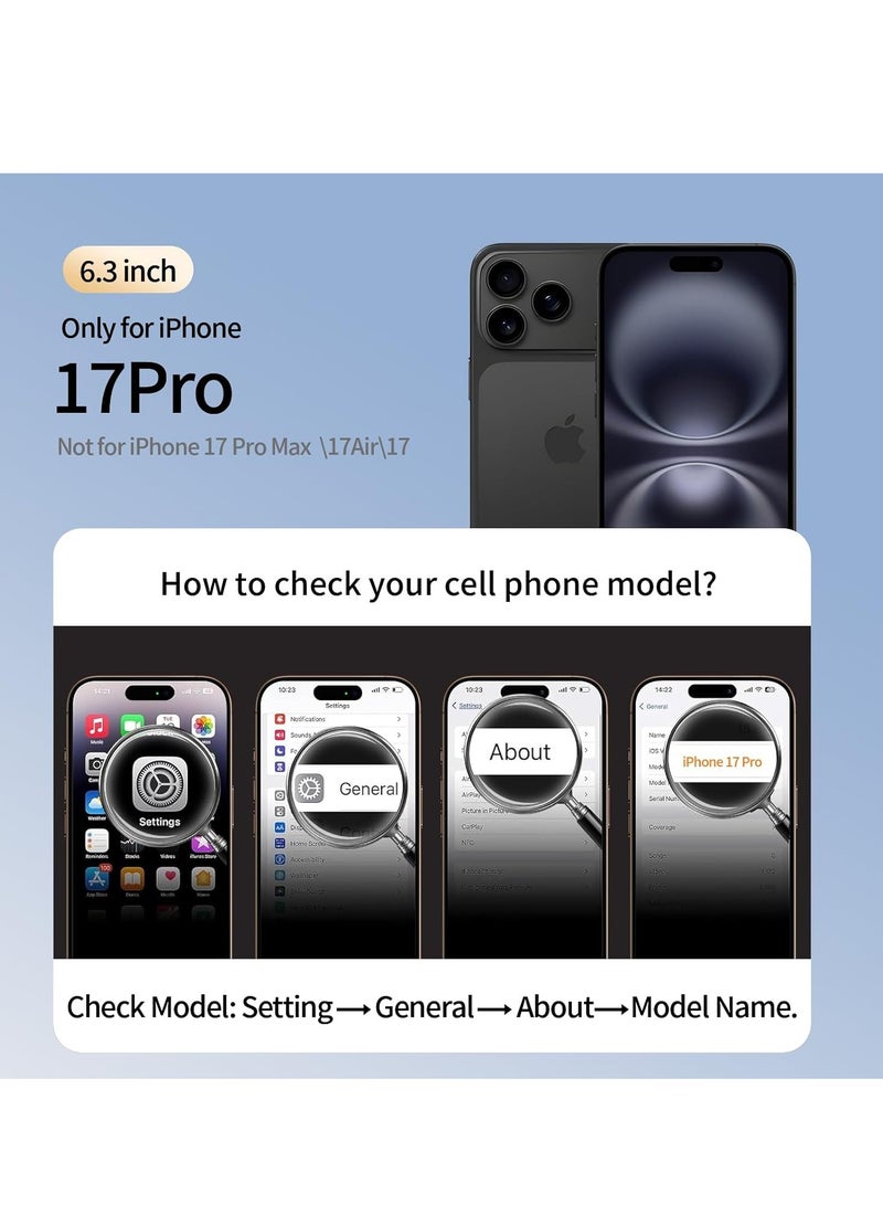 MUDISO iPhone 17 Pro Case Soft Silicone Cover with Microfiber Lining Full-Body Protective Case For iPhone 17 Pro - Image 2