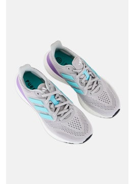 Adidas Women Lace Up Running Shoes, Grey  - Image 4