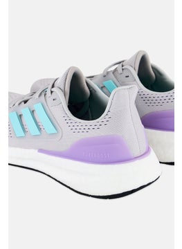 Adidas Women Lace Up Running Shoes, Grey  - Image 3