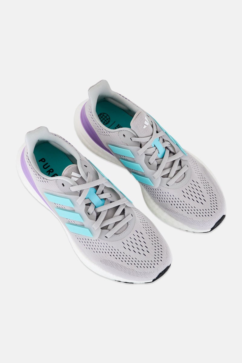 Adidas أحذية جري للنساء برباط، رمادي - Image 4