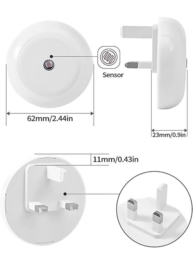 EasyLife - Night Light Plug into Wall, Nightlight with Dusk to Dawn Sensor, 0.5W LED Night Light for Kids Room, Baby Night Light, Bathroom Night Light, Stair Lights, Hallway Light - Image 1