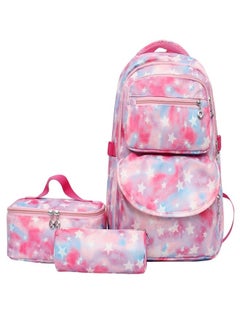 3 PCS Backpacks for Girls, Lightweight Breathable Teens Girl Bookbags for Primary Middle School, Cute Back Pack Teenager