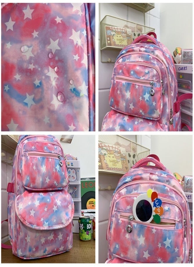 MIXDE - 3 PCS Backpacks for Girls, Lightweight Breathable Teens Girl Bookbags for Primary Middle School, Cute Back Pack Teenager - Image 1
