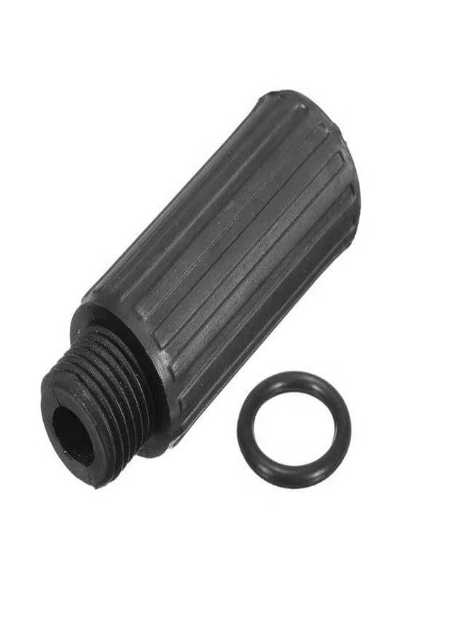 KING-PRO KING PRO Plastic Oil Cap Plug for Air Compressor, M15x1.50mm Thread, 50mm Length, Black, Spare Fittings with O-Ring - Image 1