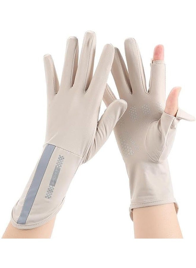 UV Protection Driving Gloves for Women, Non Slip Touchscreen Gloves，Ultra Thin Full Finger UV Protection，Can be Used for Fishing, Golf, Biking, Hiking And Camping - Image 1