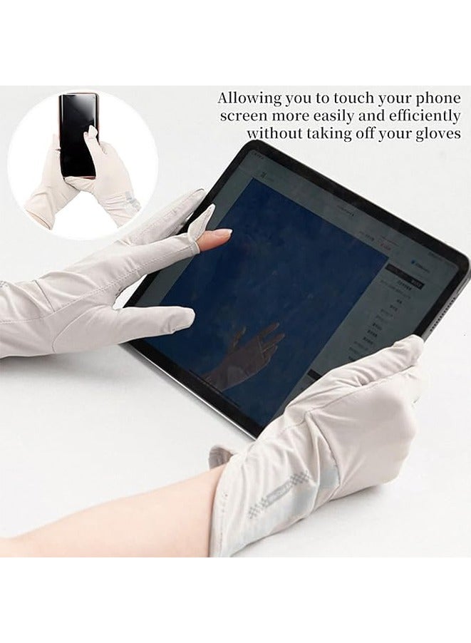 UV Protection Driving Gloves for Women, Non Slip Touchscreen Gloves，Ultra Thin Full Finger UV Protection，Can be Used for Fishing, Golf, Biking, Hiking And Camping - Image 5
