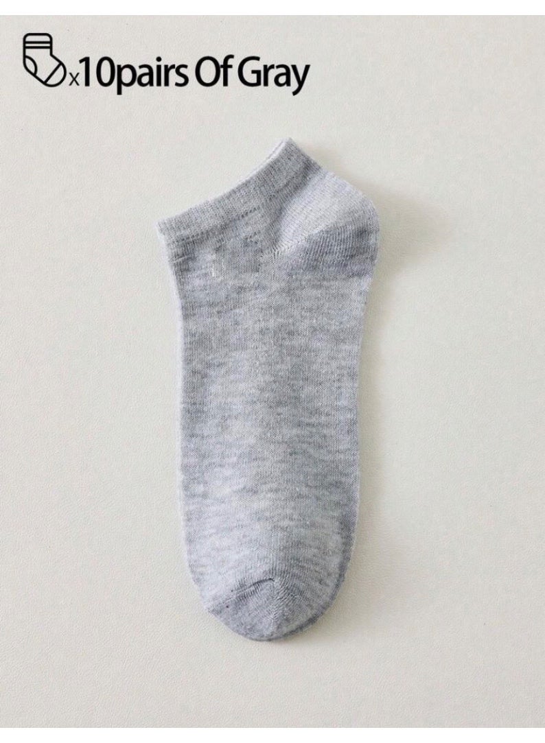 10-pack of comfortable, moisture-wicking, and breathable knitted socks suitable for men and women, ideal for spring, summer, autumn, winter, everyday wear, casual outings, yoga, and sports activities. - Image 4