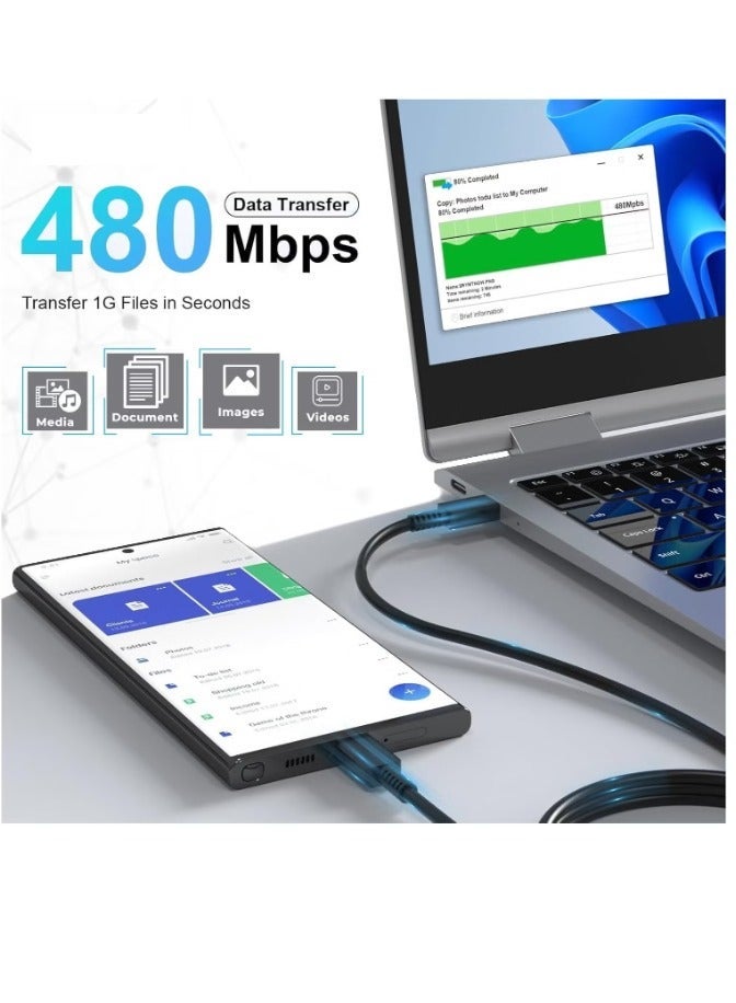 MUNTAQI Fast Charger for Samsung Galaxy – 45W Charger Head with Charging Cable, Travel Adapter, Super-Fast Charging (UK Plug with USB Type-C Cable), Black - Image 4