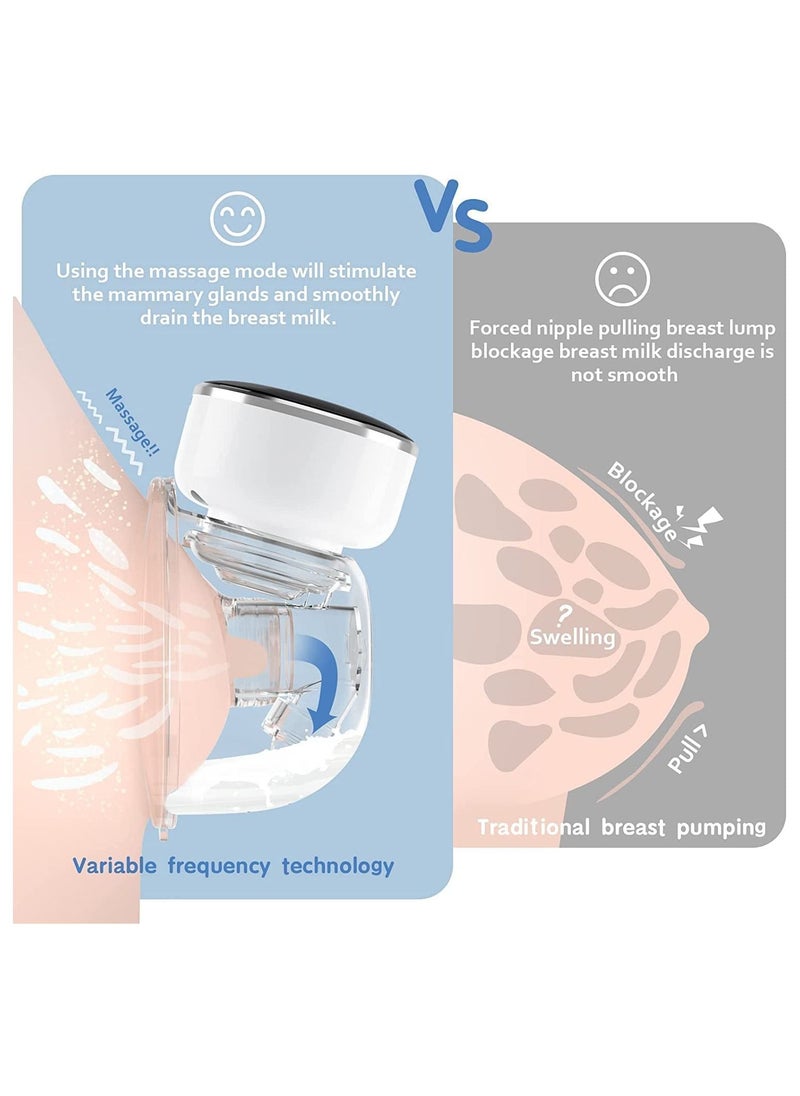 Gonice Electric Breast Pump,Wearable Breast Pump Hands Free,Portable Anti-Backflow,LCD Display,4 Modes 12 Gears,Low Noise & Painless,24mm Wireless Breast Pump for Breast Feeding  - Image 5