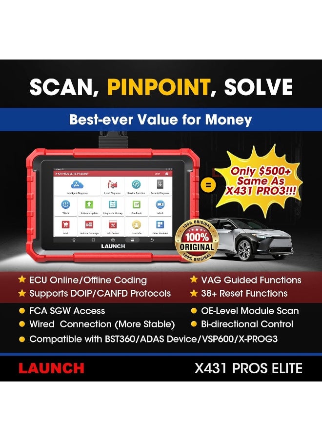 Launch Launch X431 Pros Elite OBD2 Multi-brand Car Diagnosis  - Image 2