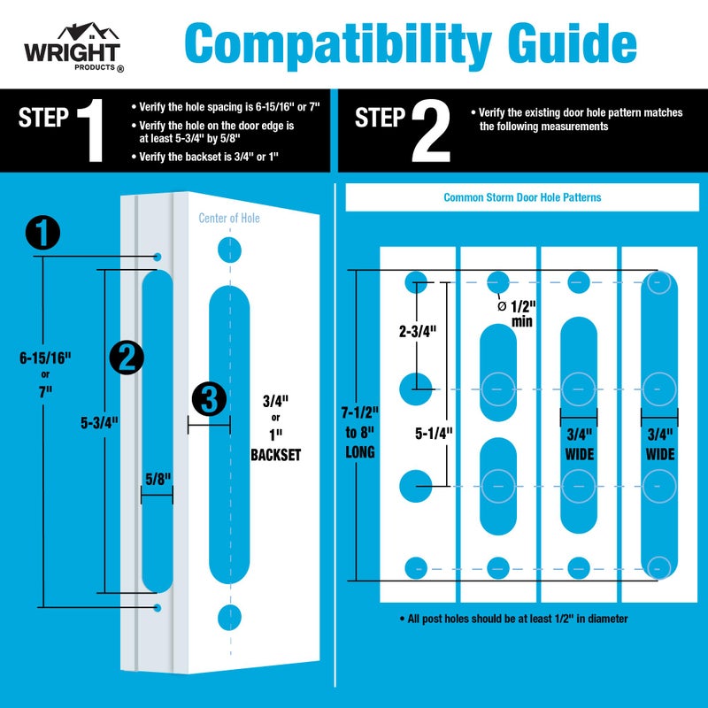 Wright Products - Serenade Mortise Keyed Lever Mount Latch with Deadbolt for Screen and Storm Doors, Polished Brass - Image 4