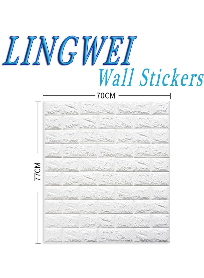 LINGWEI 3D Wall Sticker Waterproof Wall Tiles - Image 5