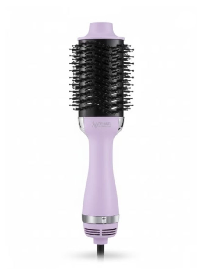 MoeHair 2 in 1 Hair Dryer & Volumizing Brush MO-7118 , Professional Salon Hair Styling Tool 1200W with Detachable Nozzle, Dual Heat Settings, Cool Shot Function & Heat Protection, Powerful Quiet Motor for Smooth, Frizz Free Results - Image 1