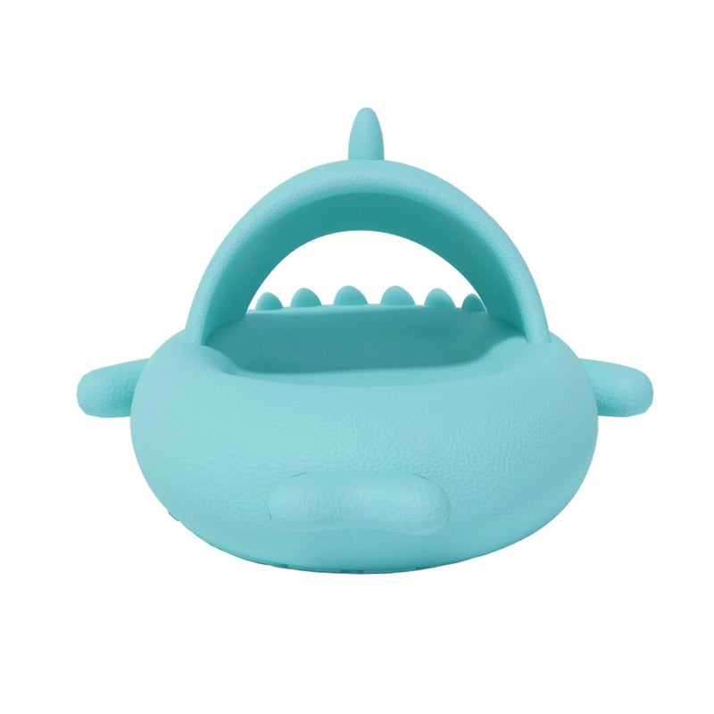 Slides for Women Men Thick Cloud Pillow Slippers | Non-Slip 1.57" Thick Sole EVA Open Toe Shark Sandals for Indoor Beach Shower Pool - Image 4