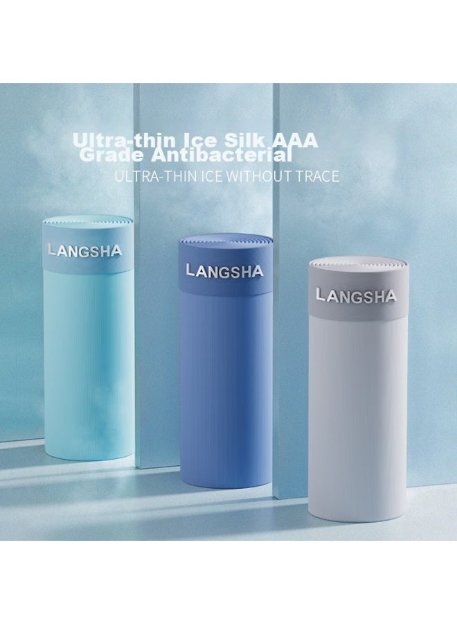 LANG SHA Langsha Men's Underwear, Ice Silk Ultra-thin, Seamless, Breathable, 3a Pure Cotton, Antibacterial, Boxer Briefs, Summer Shorts, Underpants  - Image 3