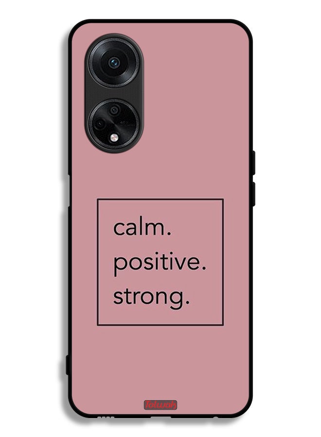 Tolwak Oppo A1 5G Protective Case Cover Calm Positive Strong - Image 1