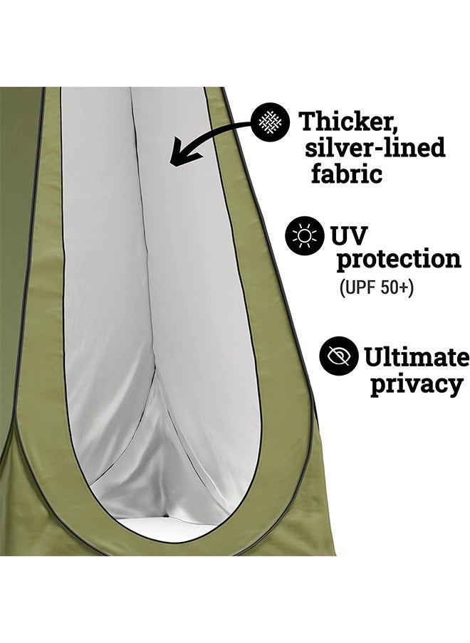 GROIC - Shower Tent with 20L Water Bag Pop-Up Privacy Tent Camping Portable Toilet Tent Outdoor Camp Bathroom Changing Dressing Room Instant Privacy Shelters - Image 1