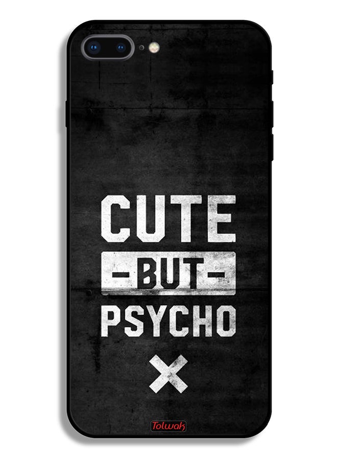 Tolwak Apple iPhone 8 Plus Protective Case Cute But Psycho - Image 2