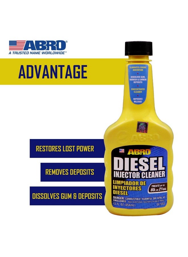 Abro علاج وقود الديزل لسيارات الدفع الرباعي Abro DI-502 ومنظف الحقن لتحسين المسافة المقطوعة وتنظيف الرواسب (354 مل) - Image 3