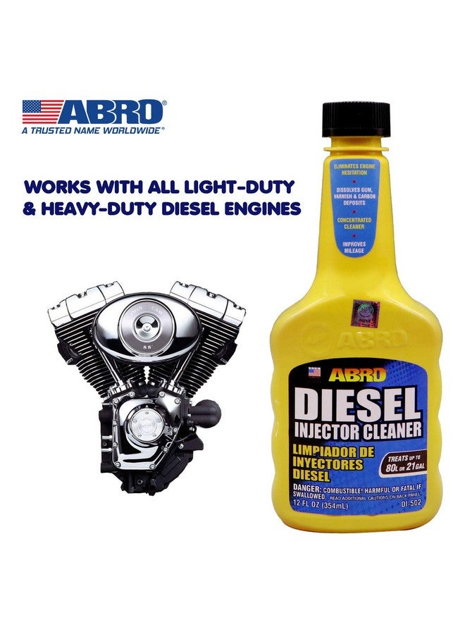 Abro علاج وقود الديزل لسيارات الدفع الرباعي Abro DI-502 ومنظف الحقن لتحسين المسافة المقطوعة وتنظيف الرواسب (354 مل) - Image 4