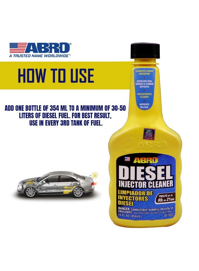 Abro علاج وقود الديزل لسيارات الدفع الرباعي Abro DI-502 ومنظف الحقن لتحسين المسافة المقطوعة وتنظيف الرواسب (354 مل) - Image 5