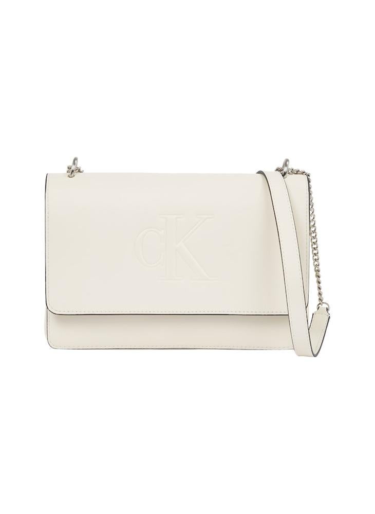 CALVIN KLEIN plastic sheets flap over crossbody  - Image 1