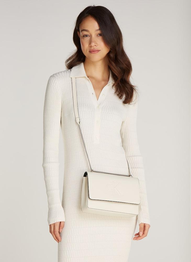 CALVIN KLEIN plastic sheets flap over crossbody  - Image 4