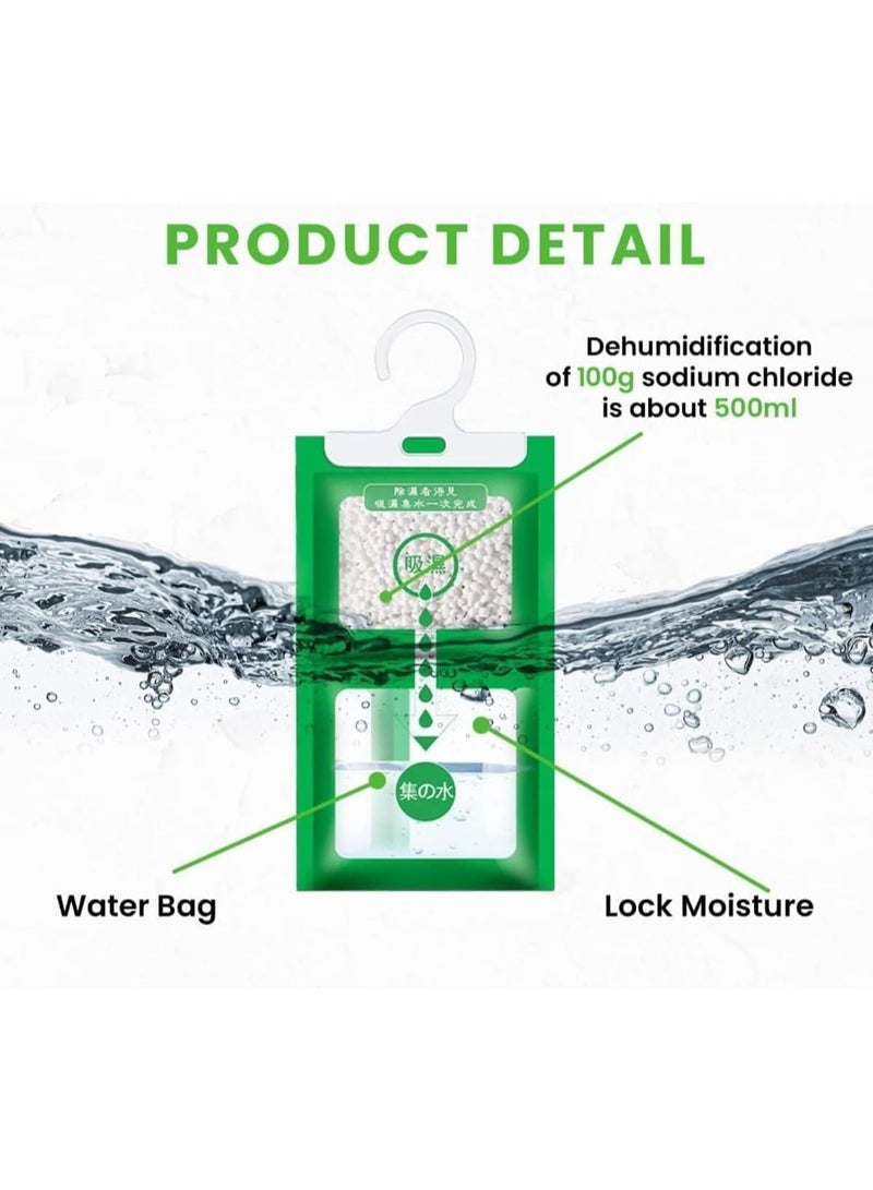 YelaJoy 10 Packs Moisture Absorber and Odor Eliminator Hanging Bags,Smell Remove Damp Musty Smell,Hanging Closet Dehumidifier Bags for Closet, Safe, Cars, Wardrobes, Basement, Gym - Image 4