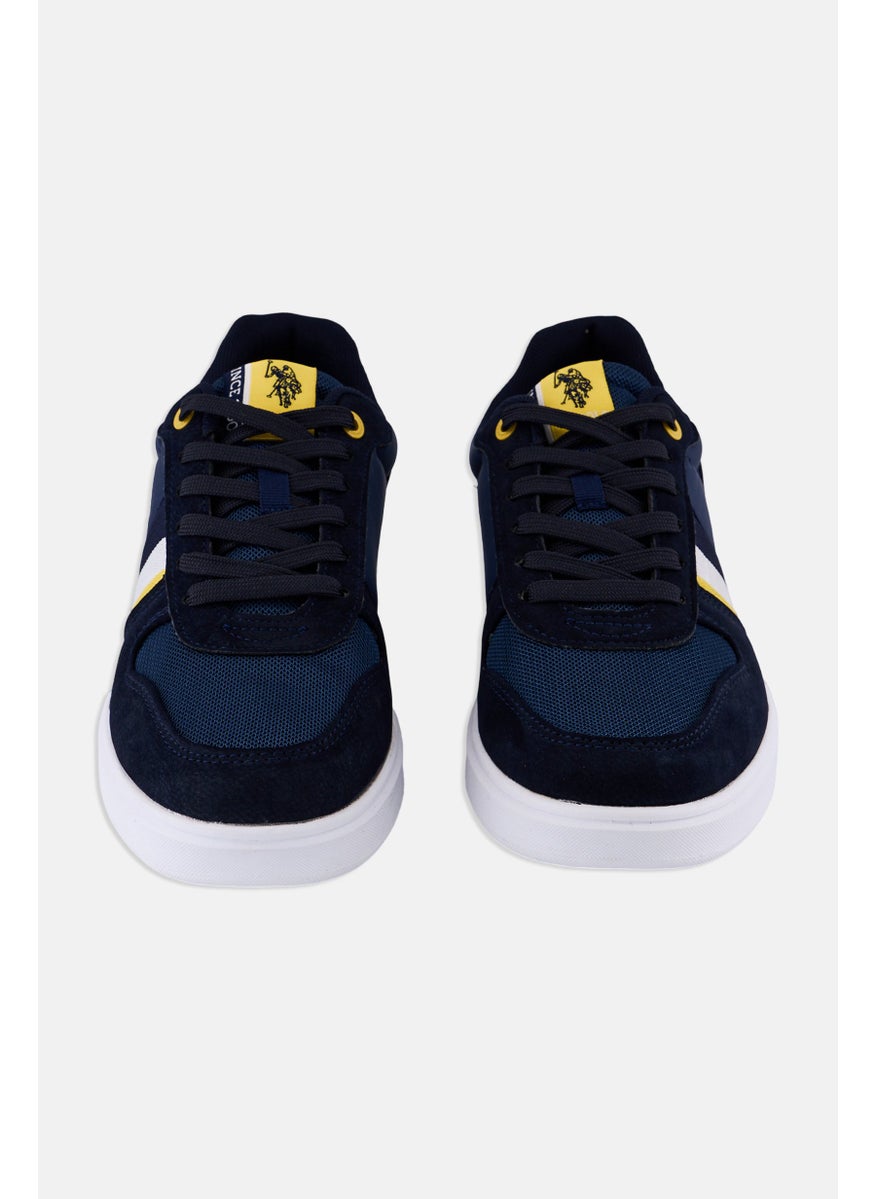 U.S. Polo Assn. Men Textile-Eco Nubuck Lace Up Casual Shoes, Navy Blue  - Image 3