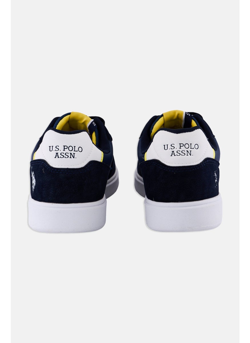 U.S. Polo Assn. Men Textile-Eco Nubuck Lace Up Casual Shoes, Navy Blue  - Image 2
