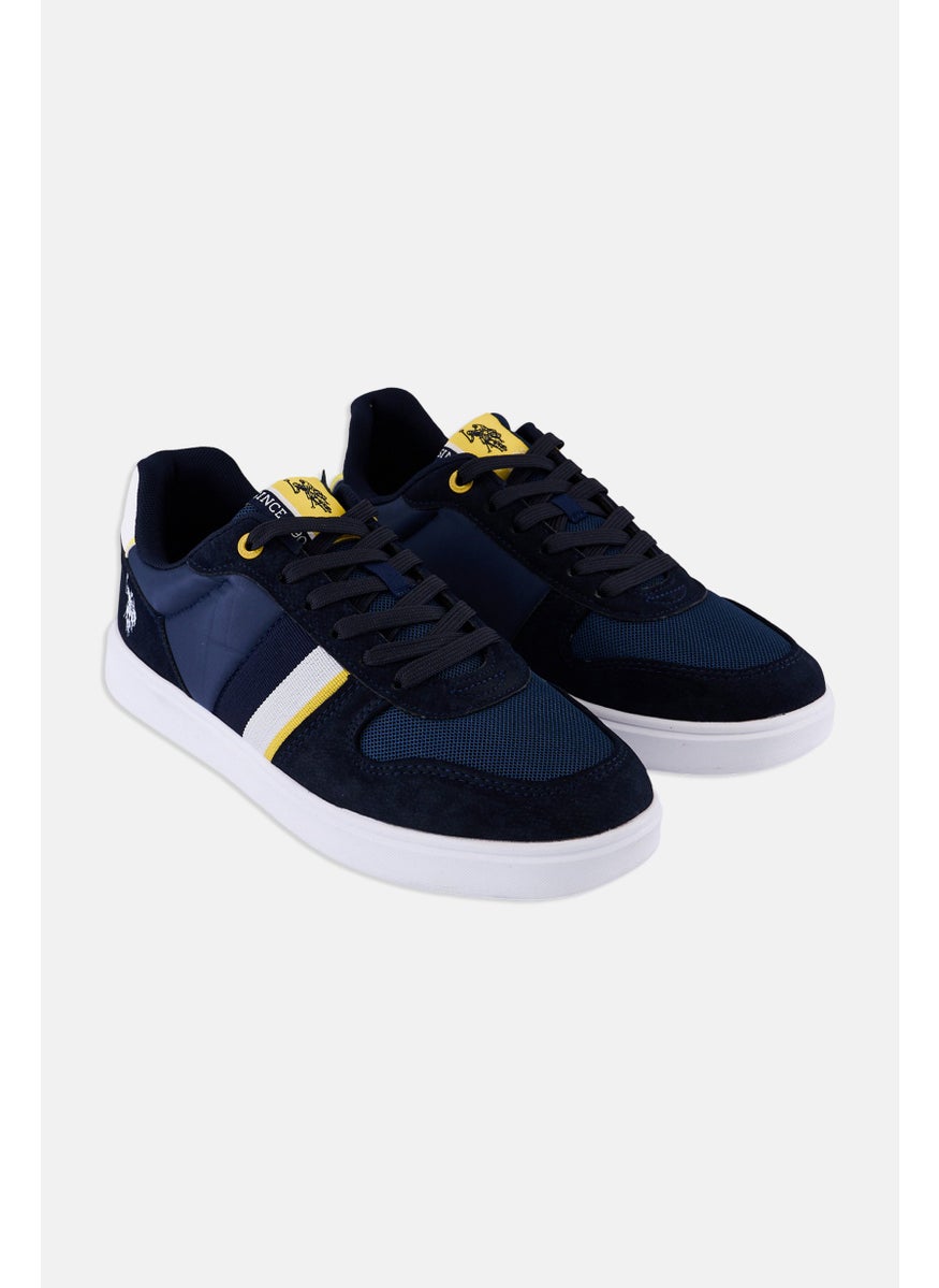 U.S. Polo Assn. Men Textile-Eco Nubuck Lace Up Casual Shoes, Navy Blue  - Image 1