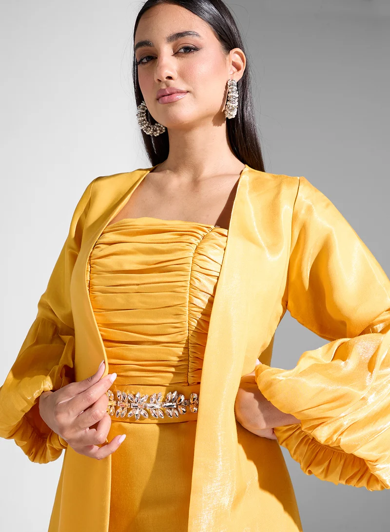 Akadia Fashion Two Piece Pleated Set