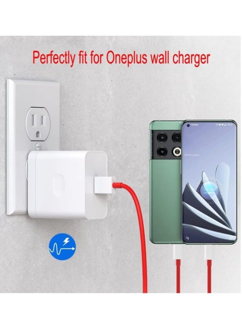 "Dynamic Red Super Fast USB Type-C Cable – Perfect for OnePlus 11, 10 Pro, Nord N20, 8T, and More!" - Image 5