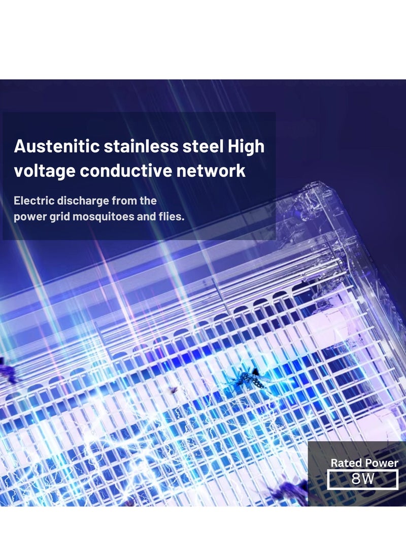 remas 8W Electric mosquito killer, Electronic Zapper, Insect Fly Killer ,Powerful Mosquito Zapper, Moth Trap, Indoor Use. Instant Electric Mosquito swatter, High-Voltage Fly Zapper, Fruit Fly Traps Fly Killer ,Electric Fly Swatter . - Image 3