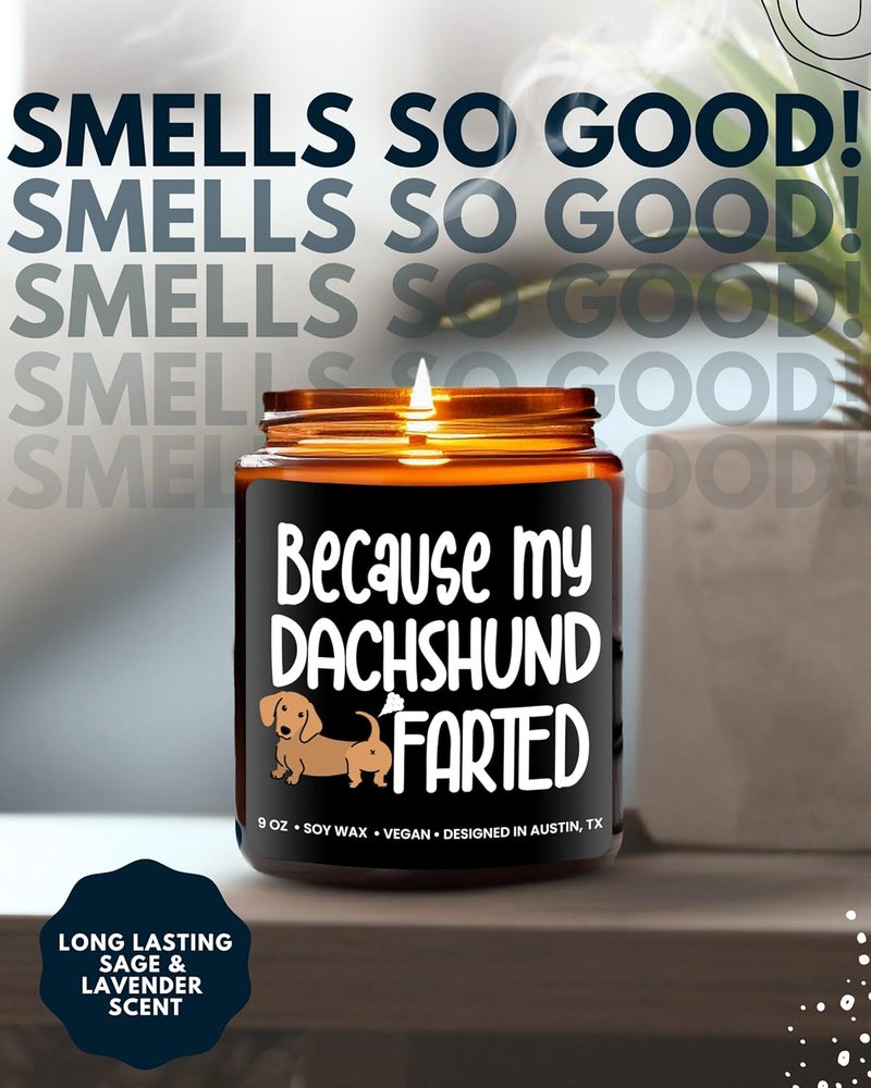 Rosa Vila Funny Dachshund Candle - Image 5