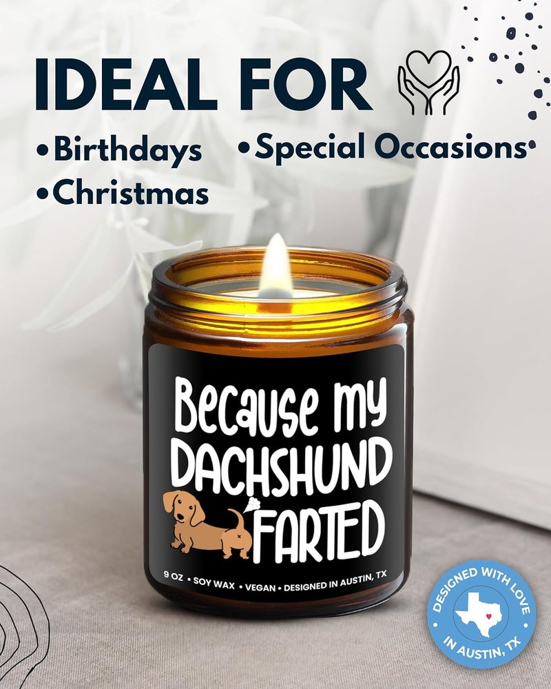 Rosa Vila Funny Dachshund Candle - Image 3