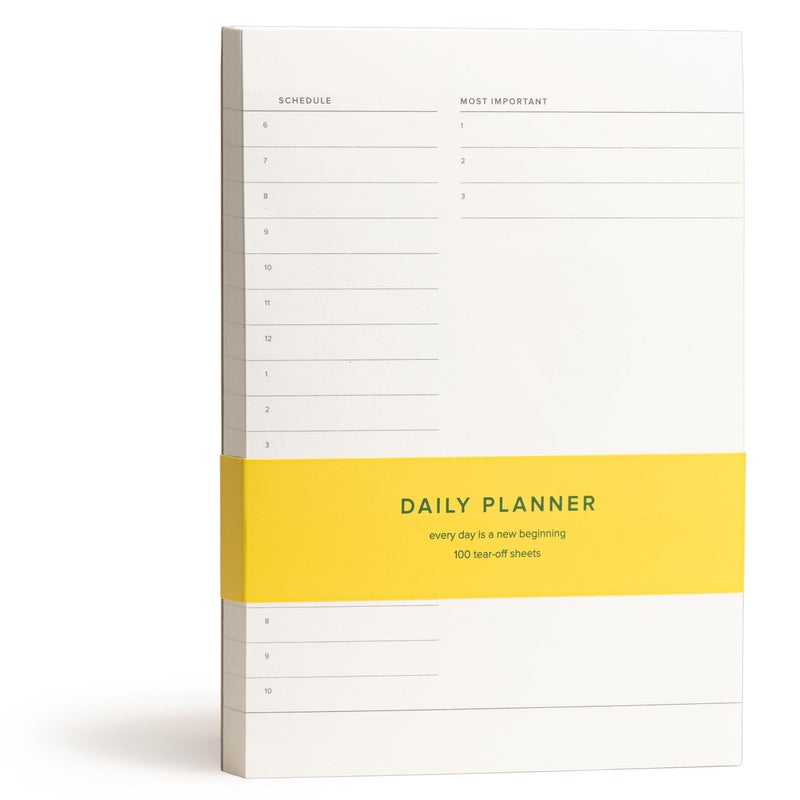 Kunitsa Co. Daily To-Do List Notepad â€“ Desk Pad for Work and Study, Minimal, 8.25x5.85 Inches - Image 1