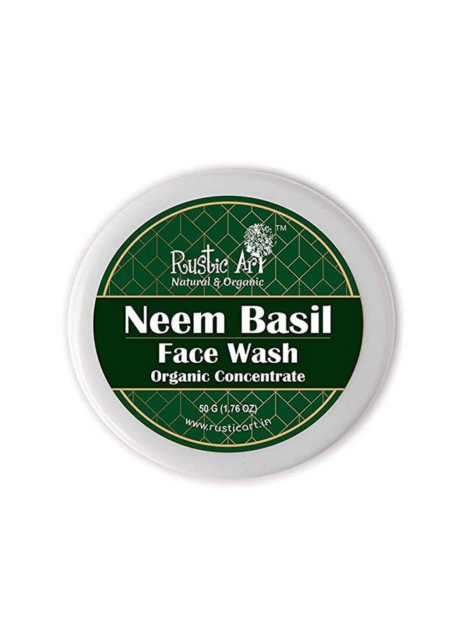 Organic Face Wash Concentrates For Deep Cleansing & De Tanning With Neem Basil & Sandal - 50 Gms Each - pzsku/Z019C4ED79EA4DA7583E1Z/45/_/1733730276/2c120145-0c17-4239-a5b1-3ce657a0a947